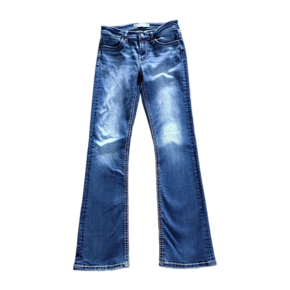 BKE Payton Women's 28x32.5 Bootcut Jeans Mid Rise Medium Wash Stretch Denim